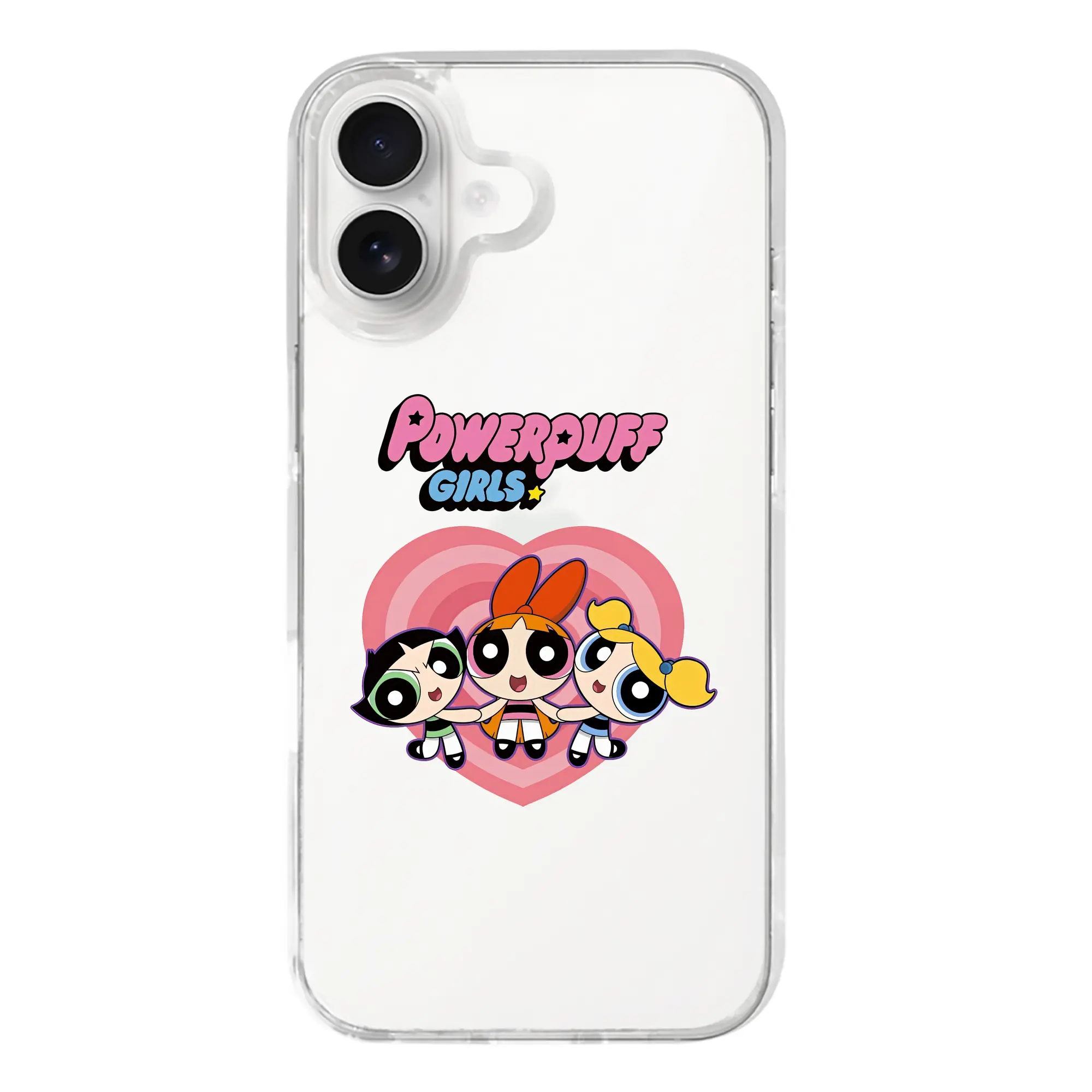 パワパフガールズ グッズ バブルス - iPhone 17シリーズ 透明スマホケース – 薄型・耐衝撃・精密フィット保護カバー